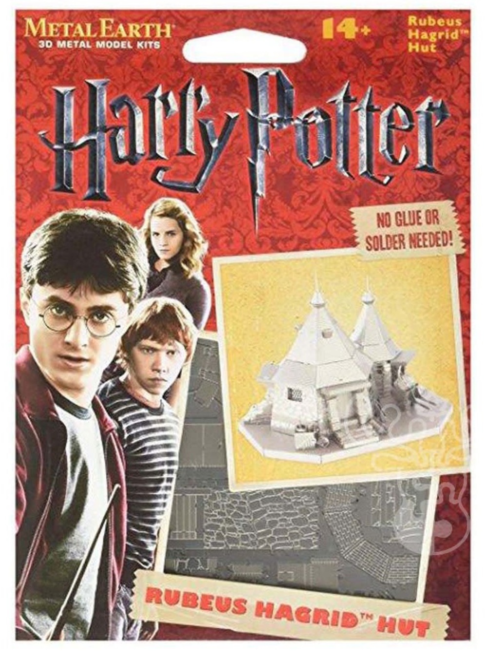 Harry Potter Rubeus Hagrid's Hut 3D Metal Sculpture Kit - Silver